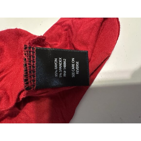 NWT Torrid Super Soft Knit Red  Long Sleeve Top Size 1 (Plus 1X) Stretch Rayon - Picture 8 of 9
